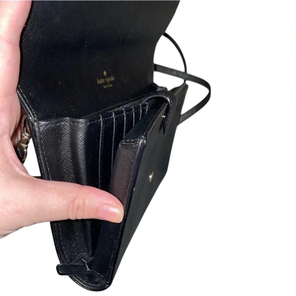 Kate Spade Laurel Way Black Cross Body Clutch/Purse